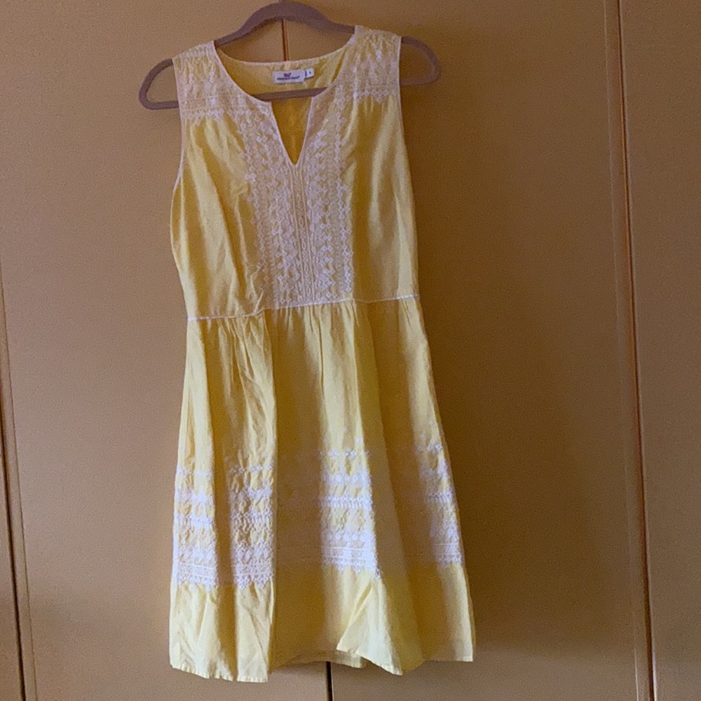 Yellow Embroidered Dress
